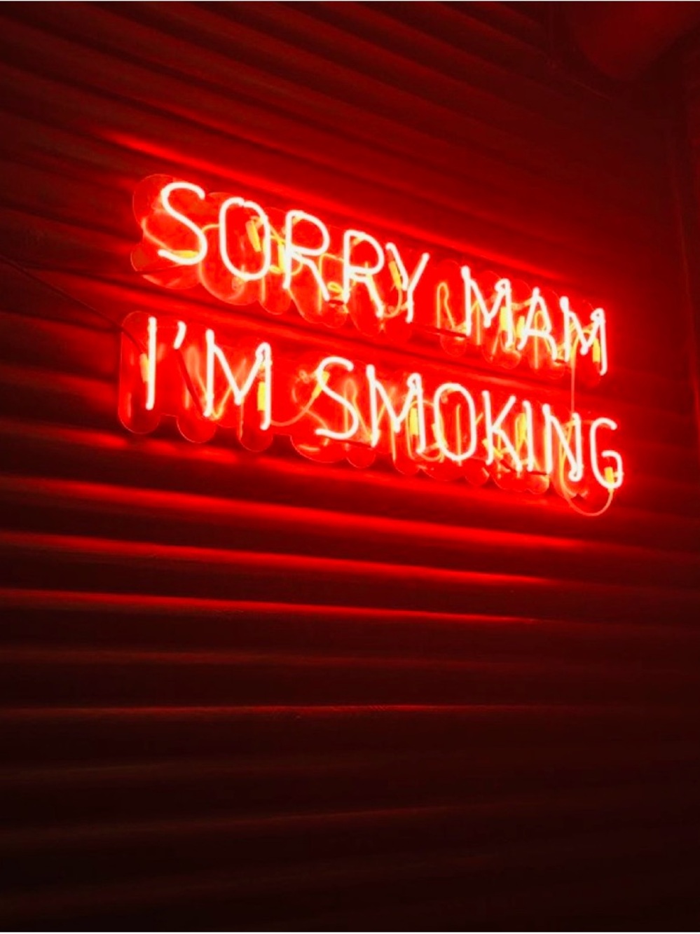 I smoke so don’t even look at my page if that’s a problem!